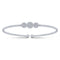 Gabriel & Co. Bracelets White Gold Diamond Flexible Bangle Bracelet